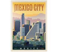 Mexico: Mexico City, Vintage Poster - Premium 1000 pieces Puzzle - MyPuzzle special collection from Anderson Design Group