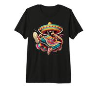 Mexico MMA Fighter Kick Premium T-Shirt
