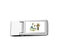 Mexico Music Instrument Song Mexican Slim Money Clip Stainless Holder Pocket Wallet