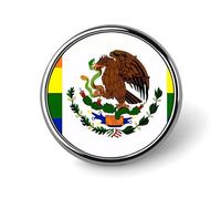 Mexico Rainbow Gay Pride Flag Round Lapel Pin Button Brooch Tie Badge Elegant Hat Clothing Jewelry Accessories