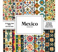Mexico Scrapbook Paper: Decorative Double-Sided Craft Papers For Junk Journals, Wrapping & Mixed Media, Card Making And More