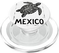 Mexico Sea Turtle Aztec | Mayan Tribal - Retro Stamp Print PopSockets PopGrip for MagSafe