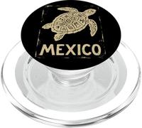 Mexico Sea Turtle Pride | Aztec Mayan - Vintage Grunge PopSockets PopGrip for MagSafe