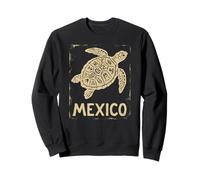 Mexico Sea Turtle Pride | Aztec Mayan - Vintage Grunge Sweatshirt