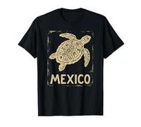 Mexico Sea Turtle Pride | Aztec Mayan - Vintage Grunge T-Shirt