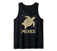 Mexico Sea Turtle Pride | Aztec Mayan - Vintage Grunge Tank Top