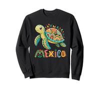 Mexico Sea Turtle Retro Summer Sunset Beach Vacation Trip Sweatshirt