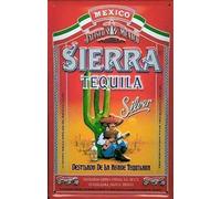 Mexico Sierra Tequila 20X30 CM Vintage Look Tin Decoration Plaque Sign for Home Kitchen Bathroom Farm Garden Garage Inspirational Quotes Wall Decor
