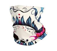 Mexico Skull Flowers Skeleton Headscarf 26X30Cm Windproof Neck Warmer Multifunctional Half Face Headwear For Climbing Yoga Skiing