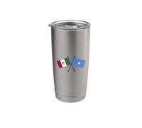 Mexico Somalia Crossed Flags Mexican Somali Heritage Stainless Steel Insulated Tumbler