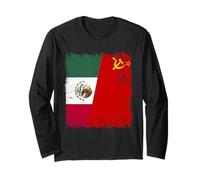 Mexico Soviet Union Flag Mexican CCCP Heritage Long Sleeve T-Shirt