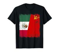 Mexico Soviet Union Flag Mexican CCCP Heritage T-Shirt