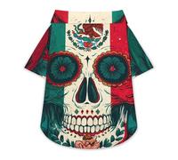 Mexico Sugar Skull Day Of The Dead Cute Dog Shirt Soft Cozy Pet T-Shirts Pullover Cat Clothes