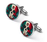 Mexico Sugar Skull Day Of The Dead Funny Cufflinks Fashion Men Cuff Links Shirt Accessories for Business Wedding