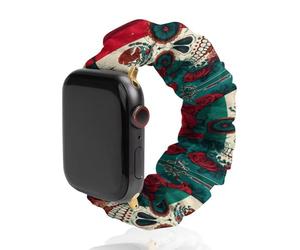 Mexico Sugar Skull Day Of The Dead Funny Stretch Bands Compatible with IWatch Replacement Smart Watch Strap