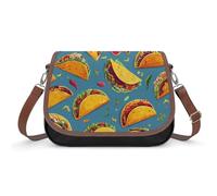 Mexico Taco1 Women's Crossbody Bag Shoulder Handbag PU Leather Adjustable Strap Purse