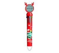 mexico totems ancient civilization Multicolor Ballpoint Pen Christmas Xmas Tree Santa