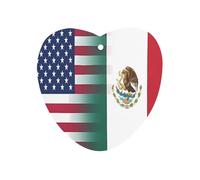 Mexico U.S. Flag Car Aromatherapy Tablets Air Freshener Hanging Scented Cards for Rooms Bathrooms Wardrobe Love form