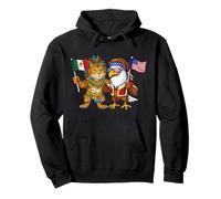 Mexico USA Flag American Mexican Roots American Méxican Pullover Hoodie