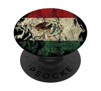 Mexico Vintage Grunge | Retro Mexican National Flag Roots PopSockets Adhesive PopGrip