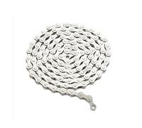MEXITAL ZLT8 Bicycle Chain 6/7/8/9/10/11/12 Speed Carbon Steel Full Silver Plated 116 Links with Chain Lock (6/7/8 Speed, 1/2 x 3/32 Inch)