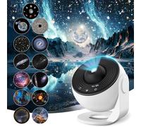 Mexllex 13 in 1Galaxy Projector Light with 12 Film Discs, Planetarium Star Projector, Starry Sky Night Light, Nebula/Moon/Celestial Galaxy Projector for Adults Kids Bedroom Decoration