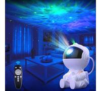 Mexllex Astronaut Galaxy Projector, Star Projector Night Light, Spaceman Light Projector with Remote Control, USB Powered 360° Adjustable Space Buddy Projector for Kids Bedroom Adults Room