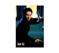 MExmeb Chinese Actors Jet Li Canvas Poster Wall Art Decor Print Picture Paintings for Living Room Bedroom Decoration Unframe-style 12x18inch(30x45cm)