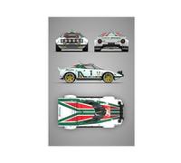 MExmeb Lancia Stratos HF Automobile Canvas Poster Bedroom Decor Sports Landscape Office Room Decor Gift Unframe-style 20x30inch(50x75cm)