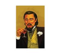 MExmeb Laughing Leo Meme Canvas Poster Wall Art Decor Print Picture Paintings for Living Room Bedroom Decoration Unframe-style 12x18inch(30x45cm)