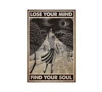 MExmeb Lose Your Mind Find Your Soul Retro Girl Art Canvas Poster Bedroom Decor Sports Landscape Office Room Decor Gift Unframe-style 16x24inch(40x60cm)