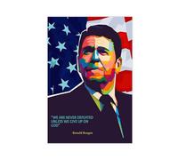 MExmeb Ronald Reagan Celebrity Quotes Canvas Poster Wall Art Decor Print Picture Paintings for Living Room Bedroom Decoration Unframe-style 12x18inch(30x45cm)