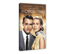 MExmeb To Catch A Thief Retro Love Movie Canvas Poster Bedroom Decor Sports Landscape Office Room Decor Gift Frame-style 12x18inch(30x45cm)