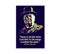 MExmeb Winston Churchill Quote 2 Canvas Poster Bedroom Decor Sports Landscape Office Room Decor Gift Unframe-style 12x18inch(30x45cm)