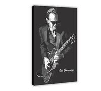 MExmob Joe Bonamassa BW Canvas Poster Bedroom Decor Sports Landscape Office Room Decor Gift Frame-style 12x18inch(30x45cm)