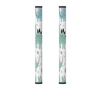 Mexpekil 2 PCS Refrigerator Door Handle Covers, Cartoon Dinosaur Wild Animals Dishwasher Mocrowave Fridge Oven Door Decor Handle Cover Keep Your Kitchen Appliances Clean