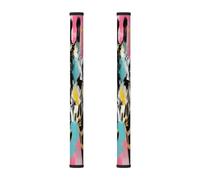 Mexpekil 2 PCS Refrigerator Door Handle Covers, Cartoon Giraffe Funny Watercolor Wild Animals Dishwasher Mocrowave Fridge Oven Door Decor Handle Cover Keep Your Kitchen Appliances Clean