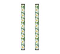 Mexpekil 2 PCS Refrigerator Door Handle Covers, Daisies Green Grid Dishwasher Mocrowave Fridge Oven Door Decor Handle Cover Keep Your Kitchen Appliances Clean