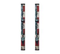 Mexpekil 2 PCS Refrigerator Door Handle Covers, Retro American Flag Nautical Anchor Art Print Dishwasher Mocrowave Fridge Oven Door Decor Handle Cover Keep Your Kitchen Appliances Clean