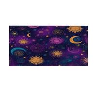 Mexpekil 4 x 2 ft Magnetic Fluorescent Light Covers 1 PCS | Purple Moons Stars Suns Fluorescent Light Filters Shade Panel for Ceiling Lights Reduces Glare Lights Fixture Covers