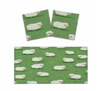 Mexpekil 4 x 2 ft Magnetic Fluorescent Light Covers 2 PCS | Cartoon Sheep Fluorescent Light Filters Shade Panel for Ceiling Lights Reduces Glare Lights Fixture Covers