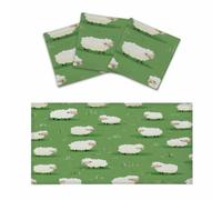 Mexpekil 4 x 2 ft Magnetic Fluorescent Light Covers 3 PCS | Cartoon Sheep Fluorescent Light Filters Shade Panel for Ceiling Lights Reduces Glare Lights Fixture Covers