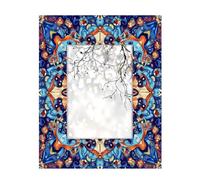 Mexpekil 5x7 Picture Frames Colorful Boho Ethnic Mandala 7x5 Wooden Photo Frame Wall Tabletop Collage Picture Frame Home Decor Gifts