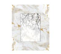 Mexpekil 7x5 Inch Picture Frames for Wall Hanging and Tabletop 13x18cm Photo Frame White Gold Marble Wooden Photo Frames Home Décor Gift