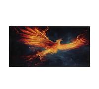 Mexpekil Abstract Fire Phoenix Bird 1 pcs Magnetic Fluorescent Light Covers for Ceiling Lights 2x4 FT Lamp Shade Cover