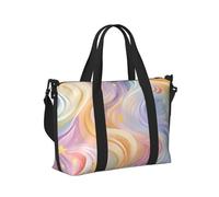 Mexpekil Abstract Rainbow Stars Travel Duffel Bag Waterproof Sports Gym Bag Large Weekend Overnight Bags for Women Men Foldable Carry On Luggage Tote Bag for Flight