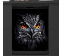 Mexpekil Animal Owl Bird Dishwasher Magnet Cover 21x26 in, Decorative Waterproof Dishwasher Magnetic Cover Sticker for Kitchen Appliances
