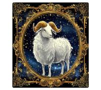 Mexpekil Aries Zodiac Sign Dishwasher Magnet Cover 21x26Inch Decorative Dish Washer Sticker for Front Door Waterproof Kitchen Appliance Panel Magnetic Decal
