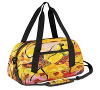 Mexpekil Art African Ballet Dancer Kids Duffle Bag Boys Girls Teens Travel Sports Duffel Bags Holdall Overnight Weekender Dance Bag