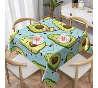 Mexpekil Avocado Sport Square Tablecloth 152x152cm Wipeable Table Protector Decoration Rectangular Table Cover for Indoor Outdoor